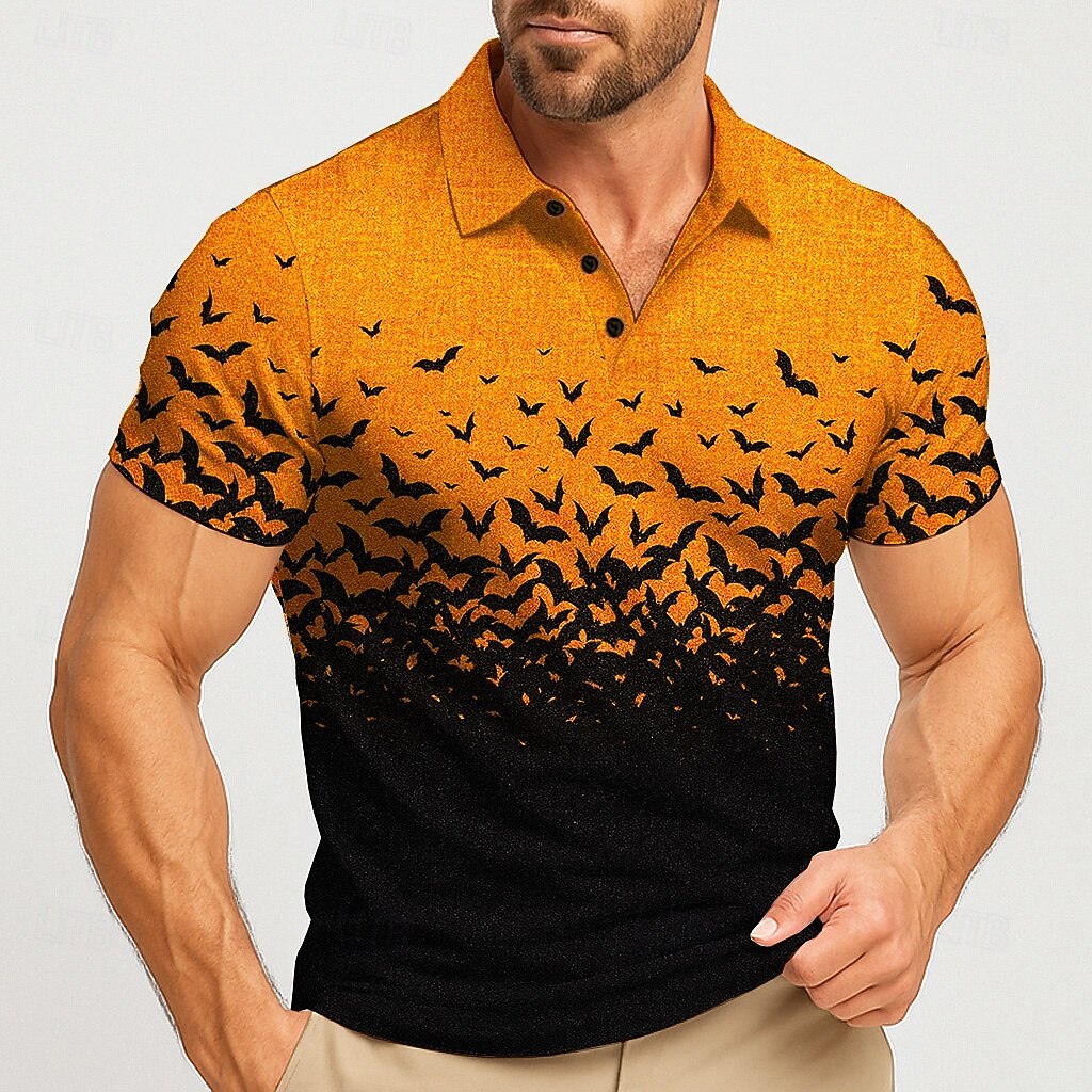 Street Fashion Men 2025 - 2025 Halloween hommes chauve-souris mode à