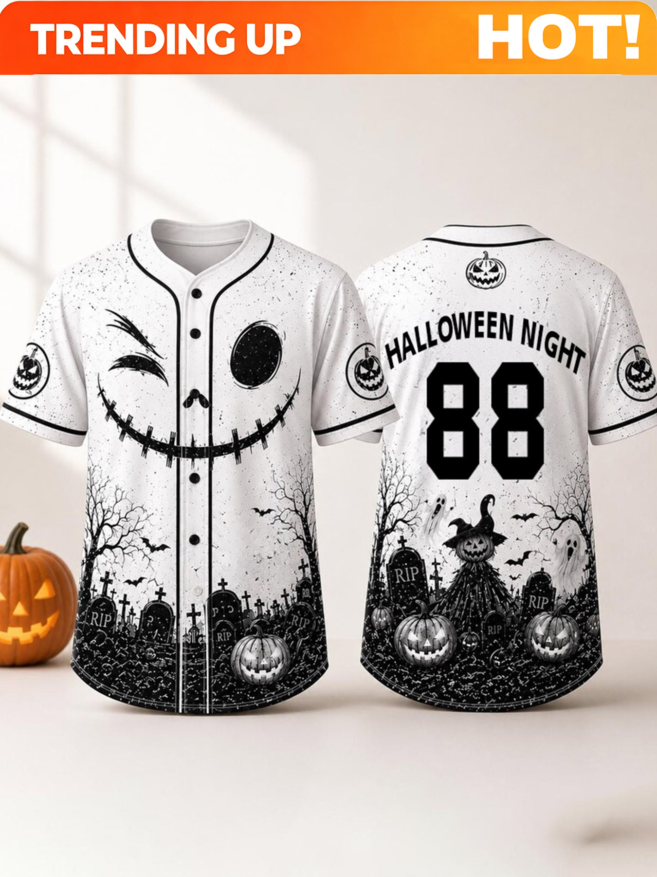 Fashion Street Night - Maillot de baseball graphique personnalisable pour