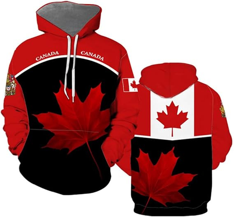 Street Fashion Canada - Canada Sweat à capuche feuille d'érable