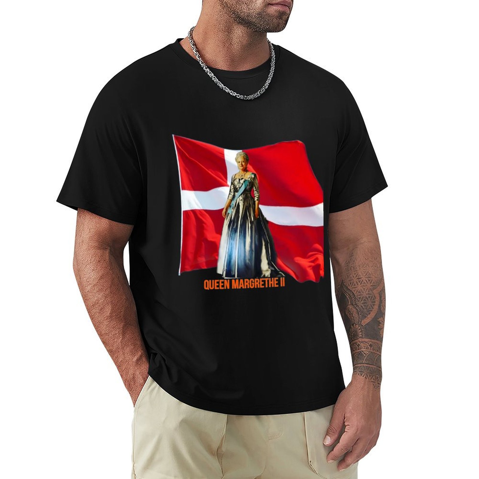 T-shirt Queen Margrethe II, mo - Queen Street Fashion avis et prix