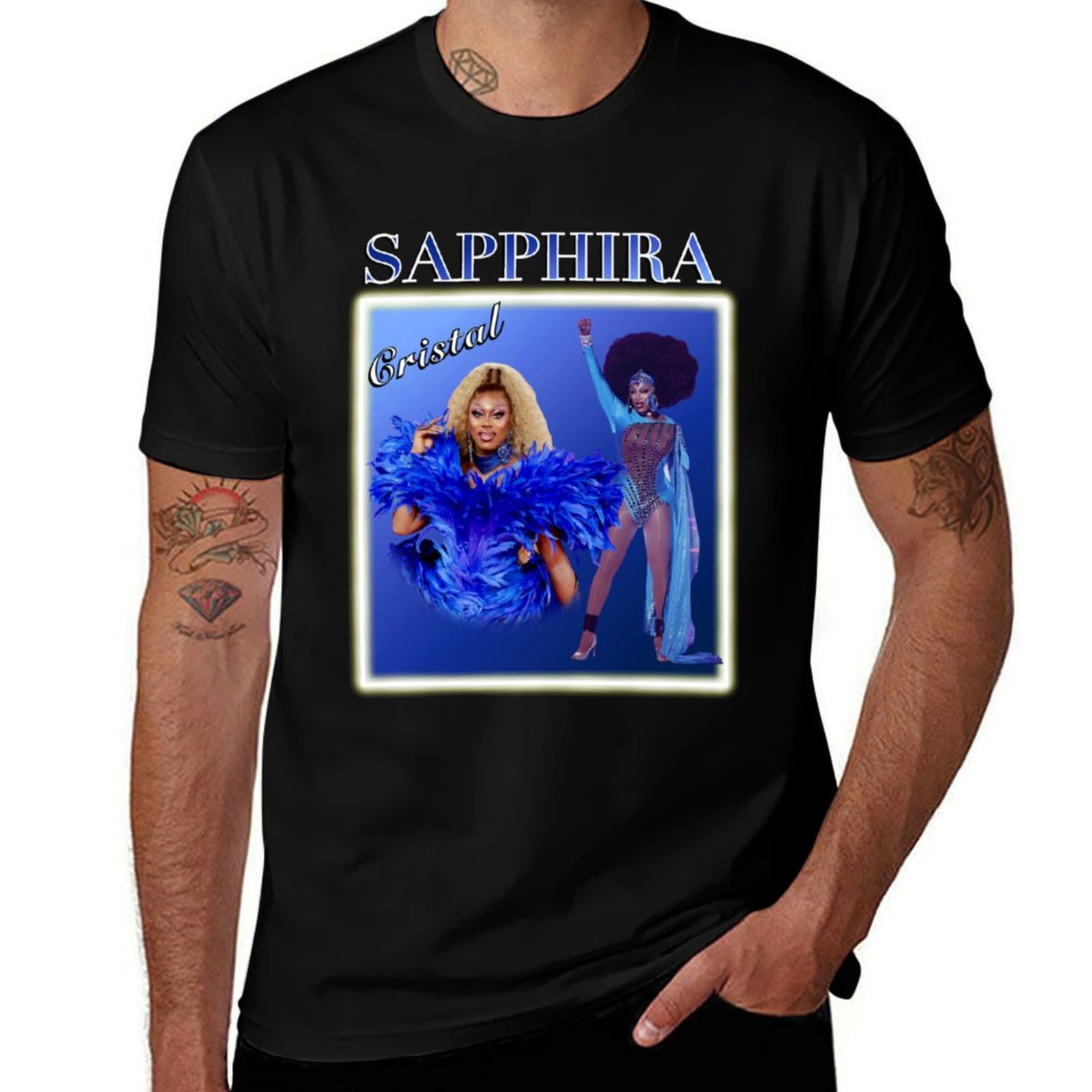T-shirt Sapphira Cristal Drag  - Queen Street Fashion avis et prix