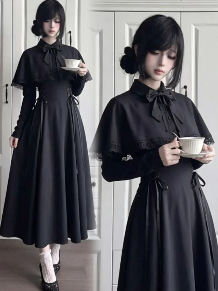 Robe midi noire de style gothi - Fashion Street Night avis et prix