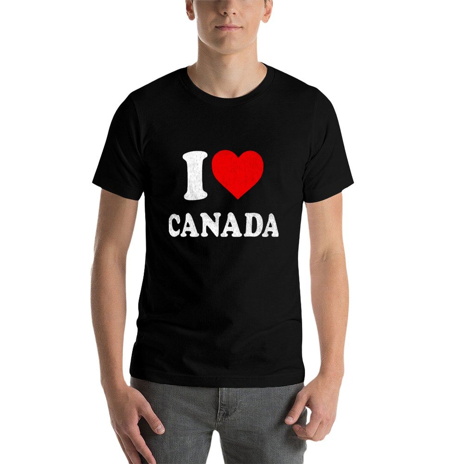 T-shirt Souvenir I Love Canada - Street Fashion Canada avis et prix